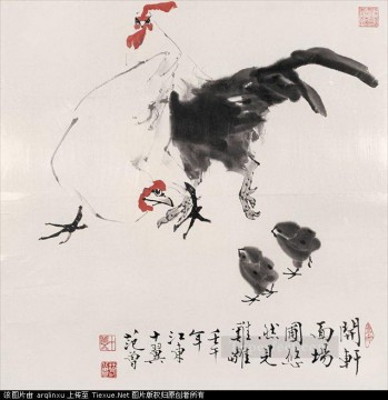 Fangzeng fowls traditional China Oil Paintings